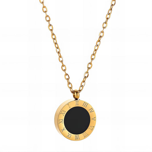 Necklace, 18K Gold Plated Steel