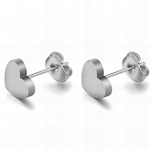 Hearts Earrings, Stainless Steel