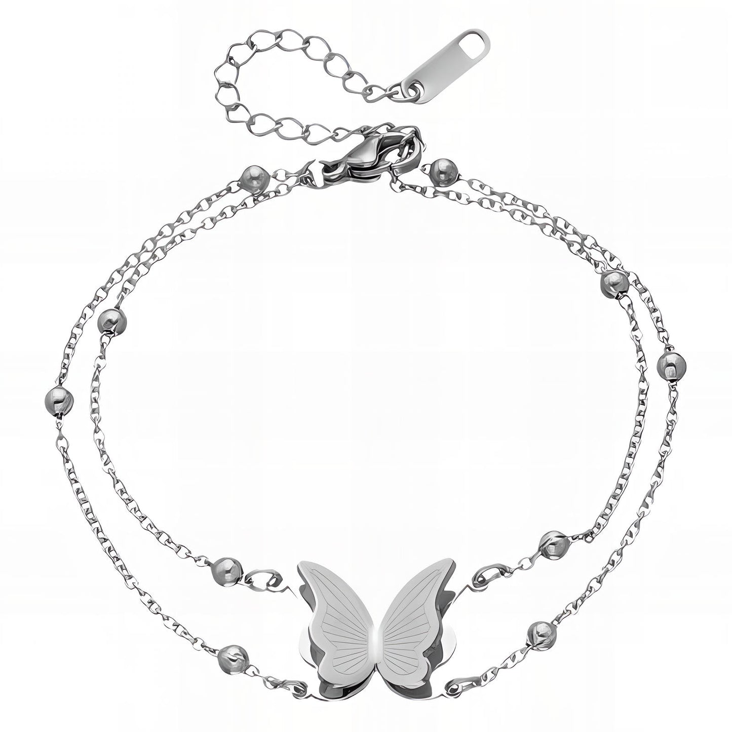 Butterfly Bracelet, Stainless Steel